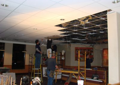 ceiling pro indy replacing a restaurant ceiling